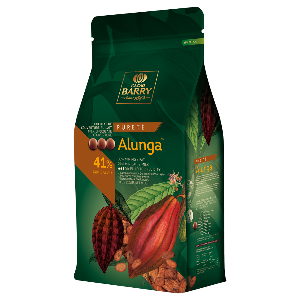купить Шоколад молочный Alunga 41% Cacao Barry CHM-Q41ALUN-2B-U73 6*1кг