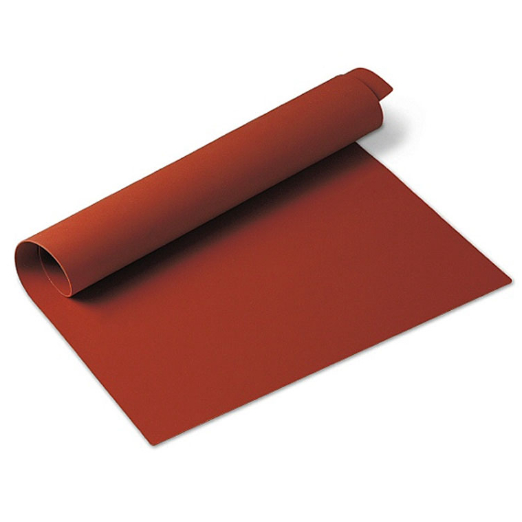 купить Коврик силиконовый  красный без рисунка 40х30см
