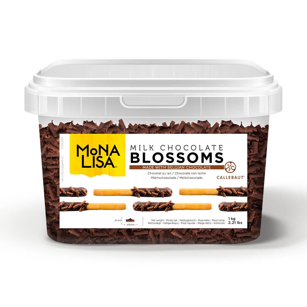 купить Шоколадные завитки из молочного шоколада Blossoms Milk Mona Liza CHM-BS-22277E0-07B 4*1кг