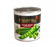 купить Зеленый горошек ТМ Кубаночка ж/б 0,4 кг (12шт)  в интернет-магазине