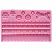 Молд силиконовый  Ленты и пуговицы  Silicone King и вы Домашний Пекарь с магазином Пекарь&Кондитер